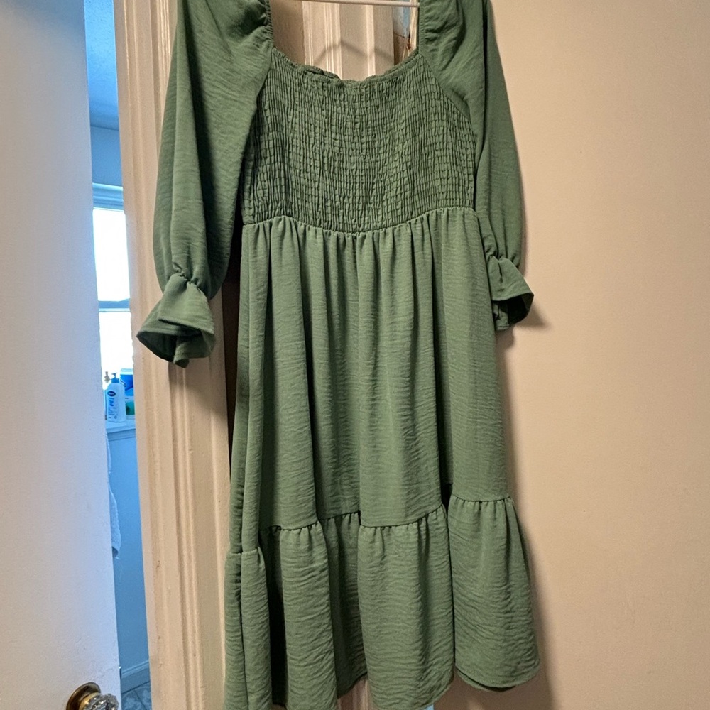 Amazon Green Midi Dress
